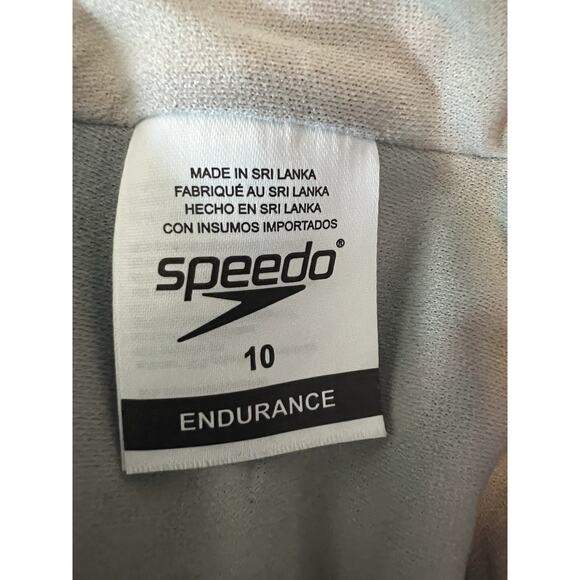 Speedo Women's 10 Swimsuit One Piece Moderate Cut Festival Fuchsia Animal Swirl - Picture 10 of 14